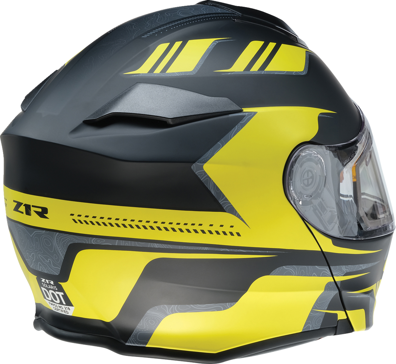 Z1R Solaris 2.0 Helmet First Tracks Electric Dual Pane Shield XS - Black/Hi-Viz