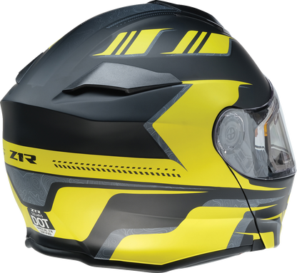 Z1R Solaris 2.0 Helmet First Tracks Electric Dual Pane Shield XS - Black/Hi-Viz