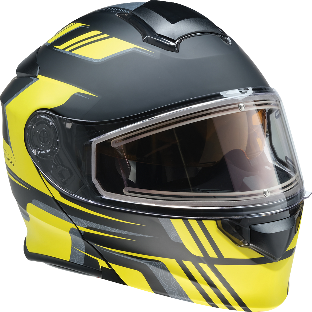 Z1R Solaris 2.0 Helmet - First Tracks - Electric - Dual Pane - Black/Hi-Viz - Medium 0120-0839