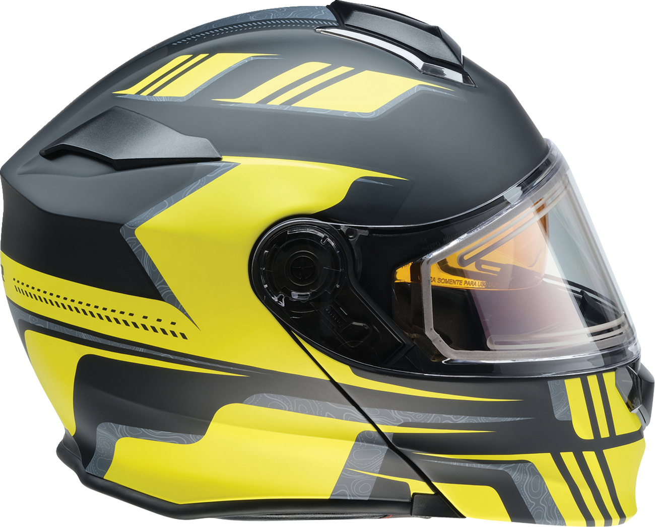 Z1R Solaris 2.0 Helmet - First Tracks - Electric - Dual Pane - Black/Hi-Viz - Small 0120-0838
