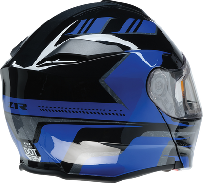 Z1R Solaris 2.0 Helmet - First Tracks - Electric - Dual Pane - Black/Blue - XL 0120-0835