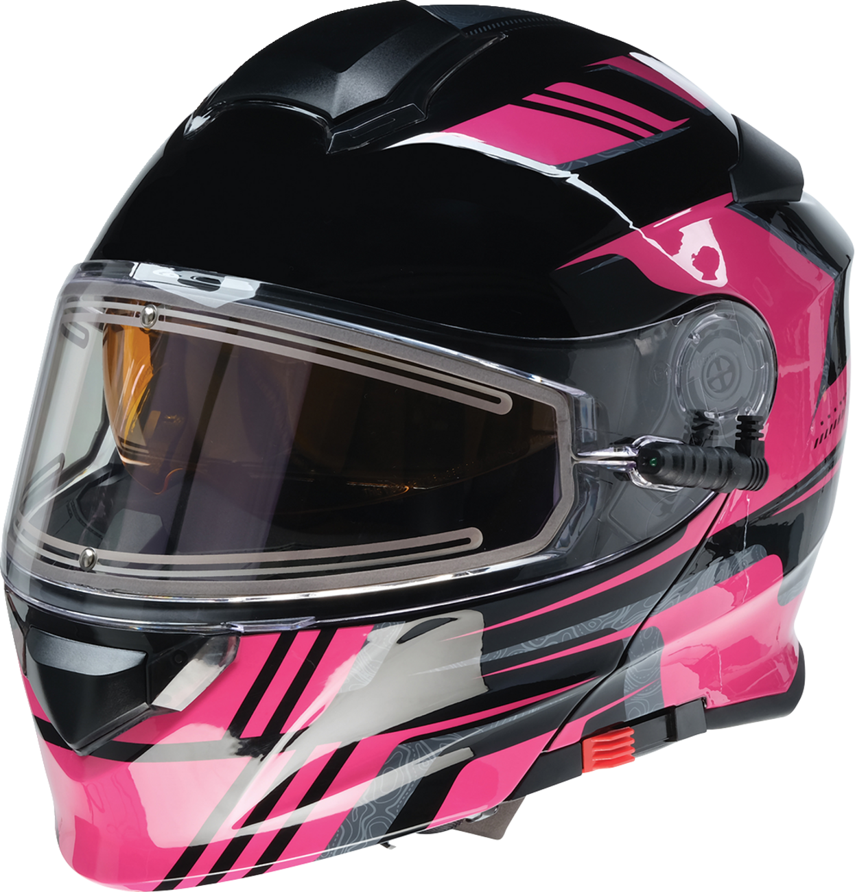 Z1R Solaris 2.0 Helmet - First Tracks - Electric - Dual Pane - Black/Pink - 2XL 0120-0848