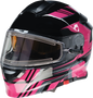 Z1R Solaris 2.0 Helmet - First Tracks - Electric - Dual Pane - Black/Pink - 2XL 0120-0848