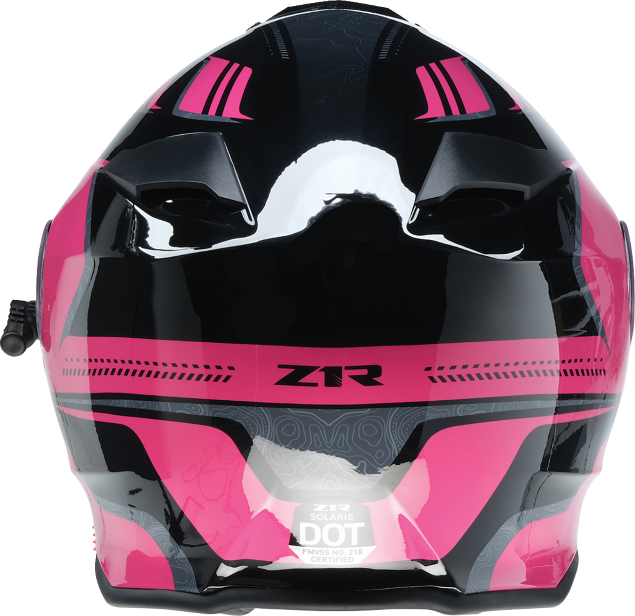 Z1R Solaris 2.0 Helmet - First Tracks Electric Dual Pane Shield, Black/Pink, XL (Part No. 0120-0847)