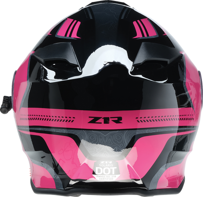 Z1R Solaris 2.0 Helmet - First Tracks Electric Dual Pane Shield, Black/Pink, XL (Part No. 0120-0847)