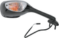 EMGO Mirror - Side View - Lighted - Black/Carbon Fiber - Rectangle - Right - Suzuki 20-69793