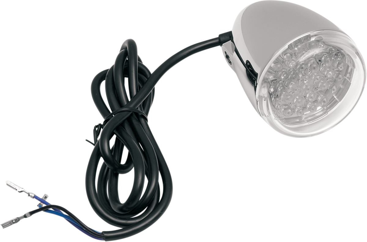 CHRIS PRODUCTS Amber LED Turn Signal - Chrome/Clear 8500C-LED-A