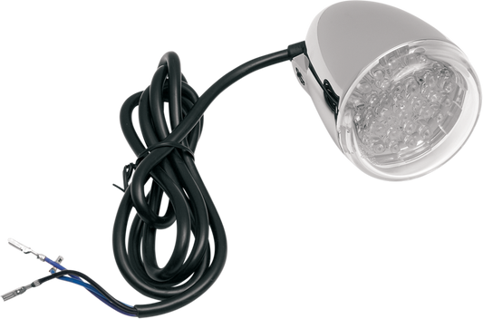 CHRIS PRODUCTS Amber LED Turn Signal - Chrome/Clear 8500C-LED-A