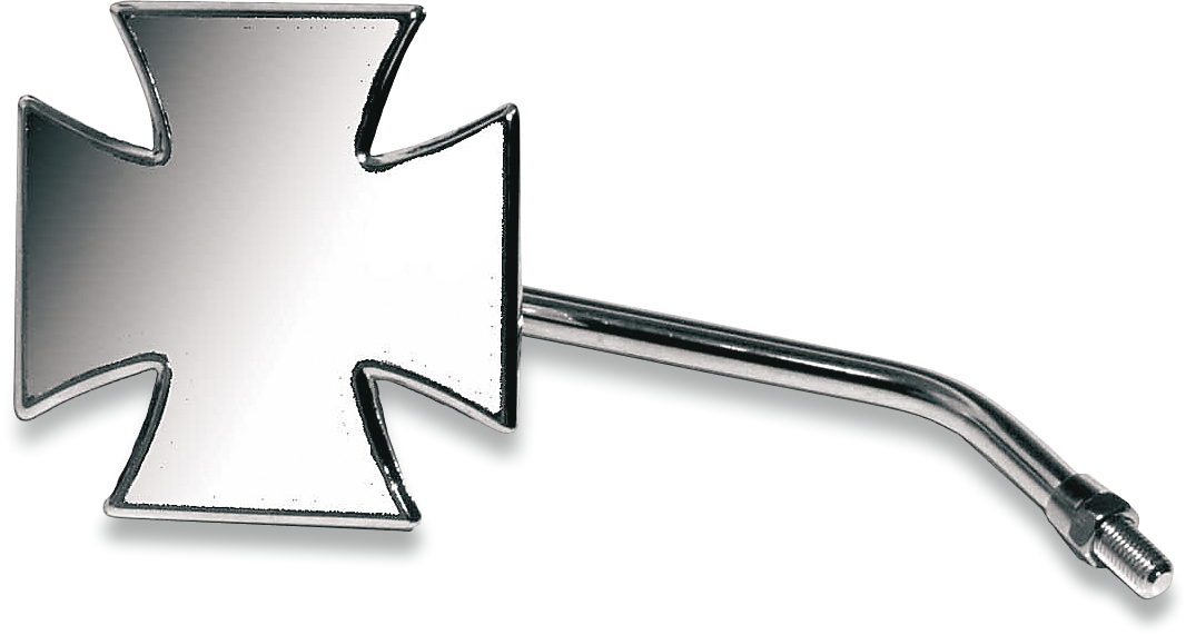 EMGO Mirror - Maltese - Side View - Cross - Chrome - Left - For Euro/Japanese Models 20-34842A