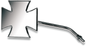 EMGO Mirror - Maltese - Side View - Cross - Chrome - Left - For Euro/Japanese Models 20-34842A