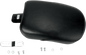 LE PERA Bare Bones Pillion Pad - Smooth - Black - FL/FX '06-'17 LK-001P