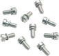 S&S CYCLE Slotted Round Head Screws - 10-Pack 50-0098