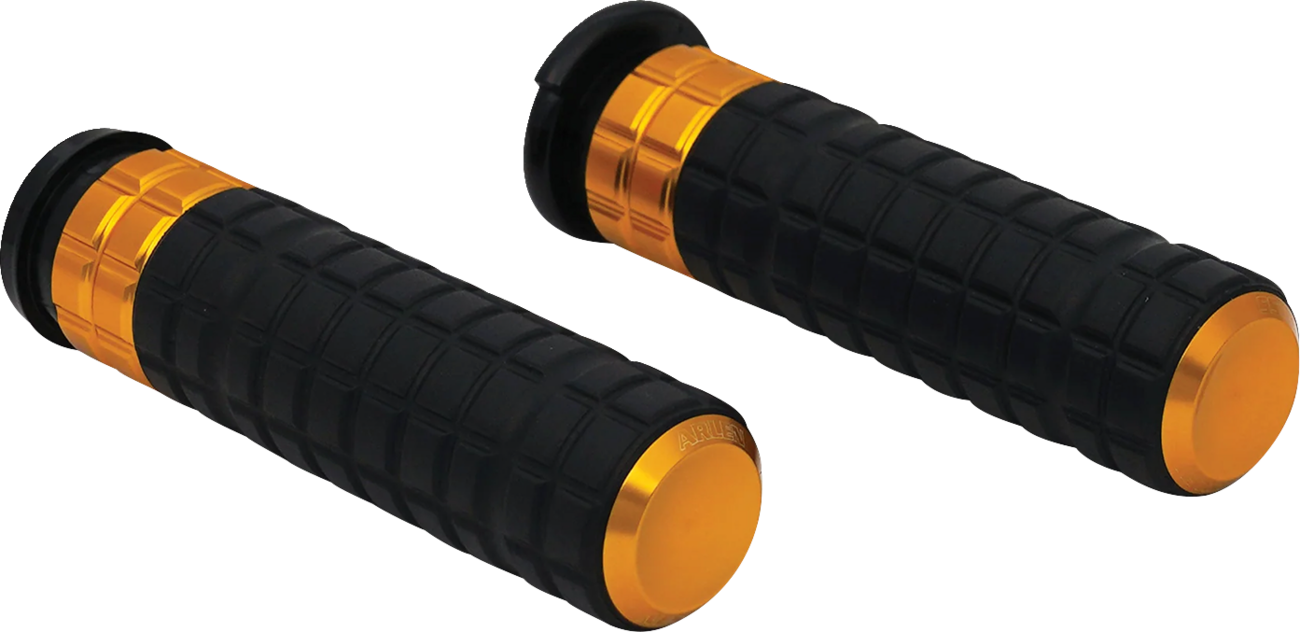 Arlen Ness SpeedLiner Grips - Cable - Gold (Part #500-018)