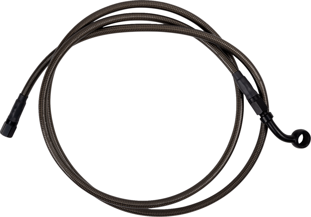 BARNETT Brake Line - Upper - Carbon Coat w/ Black Fittings - +8" 25430511348