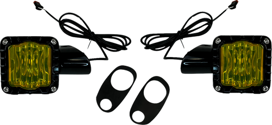 CUSTOM DYNAMICS LED Turn Signals - Black -Yellow Lens - Road Glide SD-RG-FT-YB