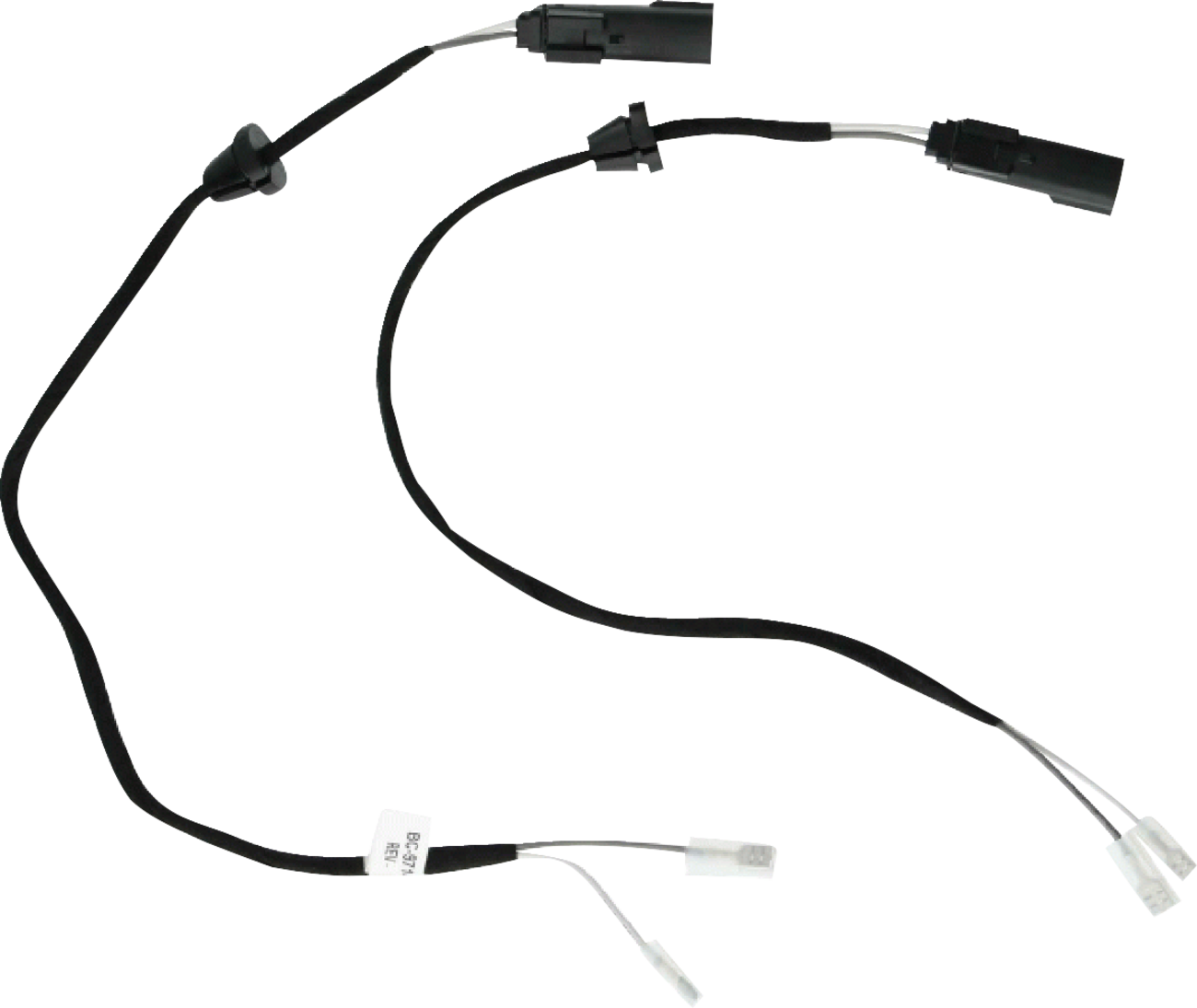 SADDLE TRAMP Wiring Harness w/Disconnects - Front Speaker Pods - '14-'22 FLH/FLT BC-9714