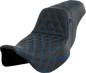 SADDLEMEN Pro Series SDC Performance Seat - w/o Backrest - Blue Stitch - FLH/FLT '08-'23 SC80807BLU