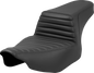 SADDLEMEN Step-Up Seat - Tuck-n'-Roll - Black - FL '23-'24 823-07-171