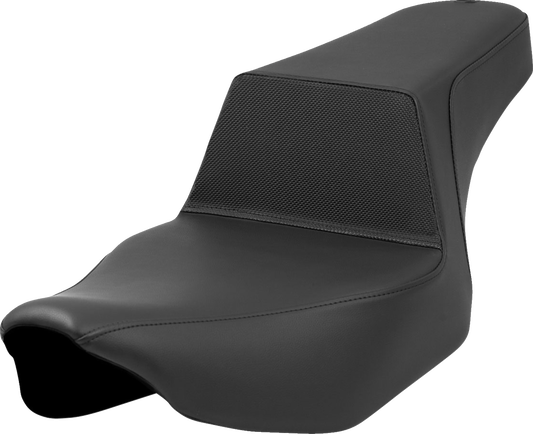 SADDLEMEN Step-Up Seat - Gripper Lumbar - Black - FL '23-'24 823-07-174