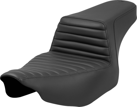 SADDLEMEN Step-Up Seat - Tuck-n'-Roll - Black - Extended Reach - FL '23-'24 823-07E-171