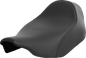 SADDLEMEN Renegade™ Solo Seat - Black - Plain - FLT/FLH '23-'24 823-07-002