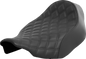 SADDLEMEN Renegade™ Solo Seat - Lattice Stitched - Black - FLT/FLH '23-'24 823-07-002LS