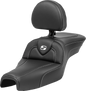 SADDLEMEN Roadsofa™ Seat - with Backrest - Carbon Fiber - XL '04-'22 807-03-185BR