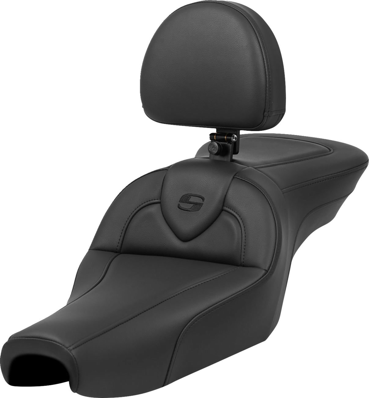 SADDLEMEN Roadsofa™ Seat - with Backrest - Black - XL '04-'22 807-11-187BR