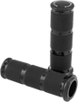PERFORMANCE MACHINE (PM) Contour XLS Renthal Wrapped Grips - Cable - Black 0063-2086-B