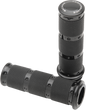 PERFORMANCE MACHINE (PM) Contour XLS Renthal Wrapped Grips - TBW - Black 0063-2087-B
