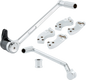 ARLEN NESS Extended Foot Control Kit - 3" - Chrome 410-037