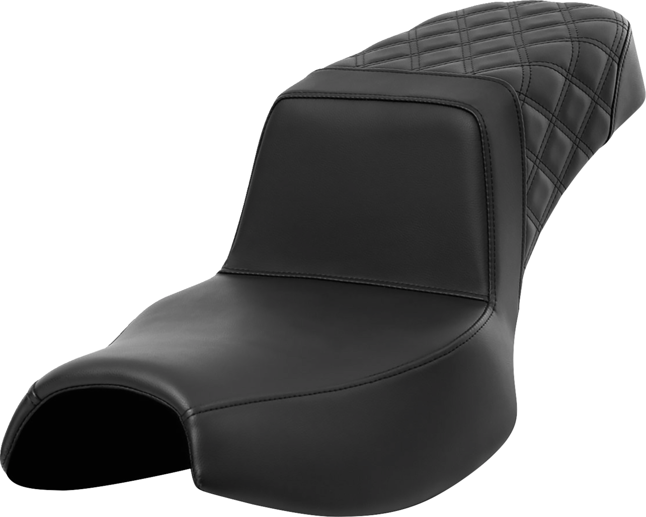 SADDLEMEN Step-Up Seat - Rear Lattice Stitch - Extended Reach - Challenger '20-'24 I20-06E-173