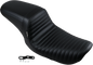 LE PERA Kickflip Seat - Pleated - Black - FXD '96-'03 LN-591PT
