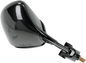 EMGO Mirror - Side View - Black/Carbon Fiber - Rectangle - Right - Kawasaki 20-43053
