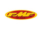 FMF 23" OVAL TRAILER STKR (YEL/RED) (INDIVIDUAL)