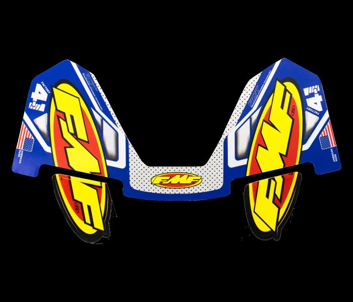 FMF 4.1 COLORWAYS 2020 LOGO KIT   BLUE