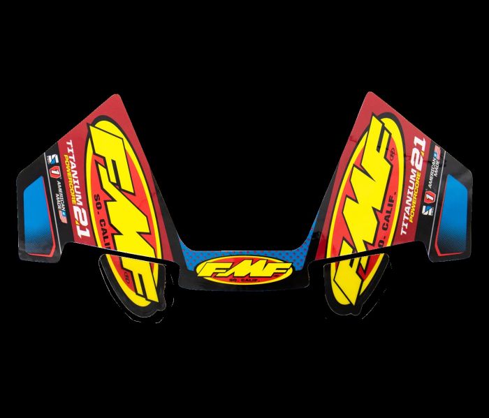 FMF TITANIUM POWERCORE 2.1 MYLAR DECAL REPLACEMENT 3PC