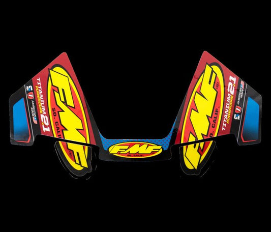 FMF TITANIUM POWERCORE 2.1 MYLAR DECAL REPLACEMENT 3PC