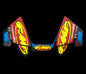 FMF TITANIUM POWERCORE 2.1 MYLAR DECAL REPLACEMENT 3PC