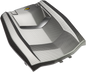 MAIER Hood - Upper - Black/Carbon Fiber - Yamaha - YXZ '16-'18 19036-30