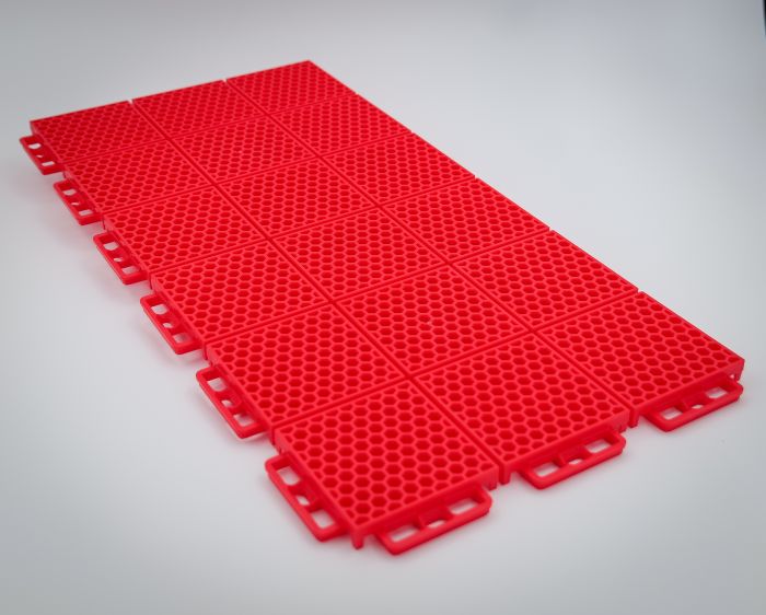 PROTECH FLOORING - SMOOTH - 24 PC. - RED