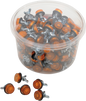 CHRIS PRODUCTS License Plate Reflectors - 150 Pack Tub - Amber (Part No. CH150A)
