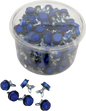 CHRIS PRODUCTS License Plate Reflectors - 150 Pack Tub - Blue (Part Number CH150B)
