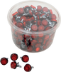 CHRIS PRODUCTS License Plate Reflectors - 150 Pack Tub - Red (Part Number: CH150R)