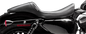 LE PERA Daytona Sport Daddy Long Legs Seat - Smooth - Black - XL '04-'22 LC-542DLS