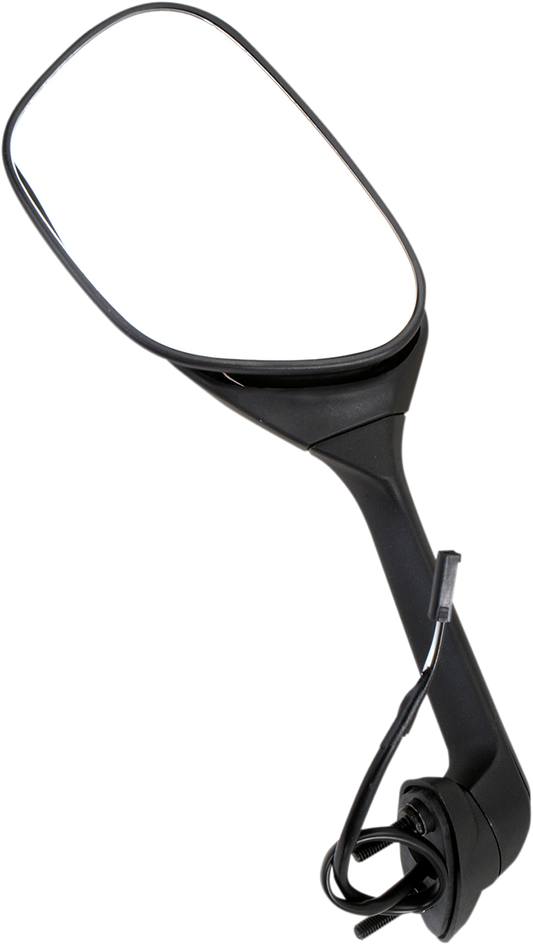 EMGO Mirror - Side View w/Integrated Turn Signals - Oval - Black - Left 20-55262
