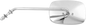 EMGO Mirror - Side View - Plain Face/Rectangle - Long Stem - Left - Screw-In - Each 20-21712