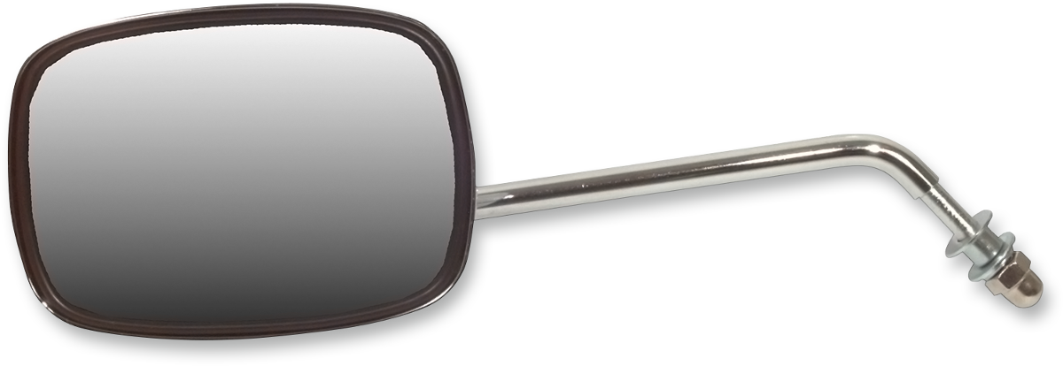 EMGO Mirror - Side View - Plain Face/Rectangle - Short Stem - Left - Bolt-On - Each 20-21714