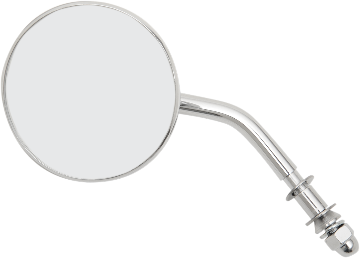 EMGO Mirror - Side View - Round - Chrome - 3" Stem - Left/Right - Each 20-06817