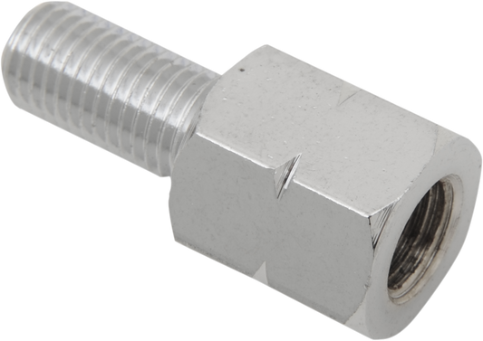 EMGO Adapter - Mirror - Universal - M10 x 1.25 Male | M10 x 1.25 (Left Hand) Female - Chrome 20-28143